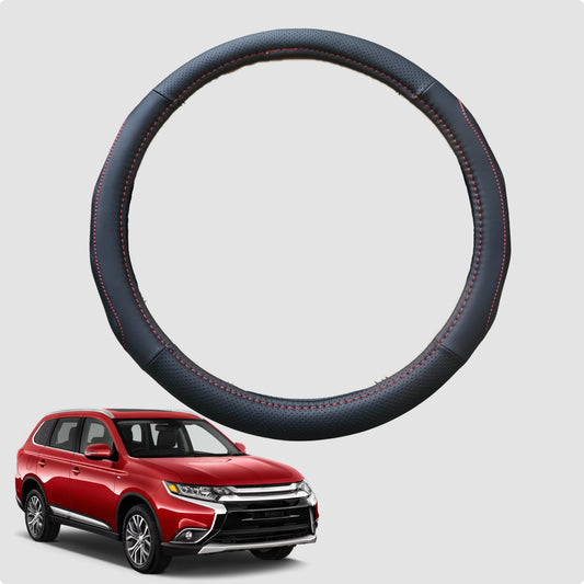 Steering Wheel Cover for Mitsubishi Outlander 2012-2018 38CM Leather | Circle