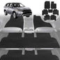 6D Diamond Car Floor Mats for Mitsubishi Outlander 2018-2021-Ultimate Set-Black-Outback GT