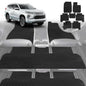 6D Diamond Car Floor Mats for Mitsubishi Pajero 2006-2021-Ultimate Set-Black-Outback GT