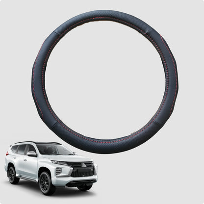 Steering Wheel Cover for Mitsubishi Pajero Sport 2015-Current 38CM Leather | Circle