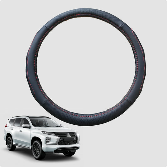 Steering Wheel Cover for Mitsubishi Pajero Sport 2015-Current 38CM Leather | Circle