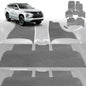 6D Diamond Car Floor Mats for Mitsubishi Pajero Sport 2015-Current-Ultimate Set-Grey-Outback GT