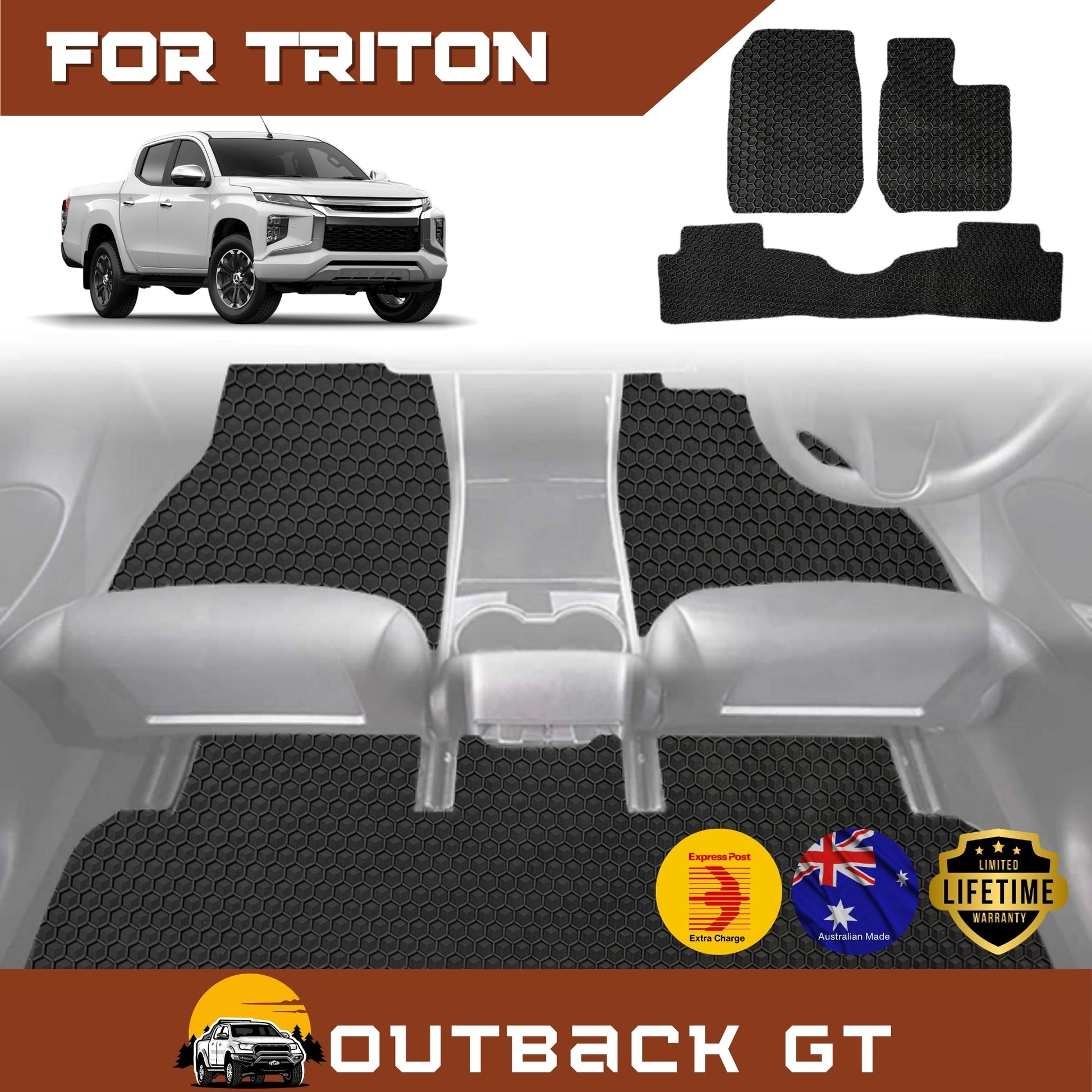 for Mitsubishi Triton Club Cab 2015-2023