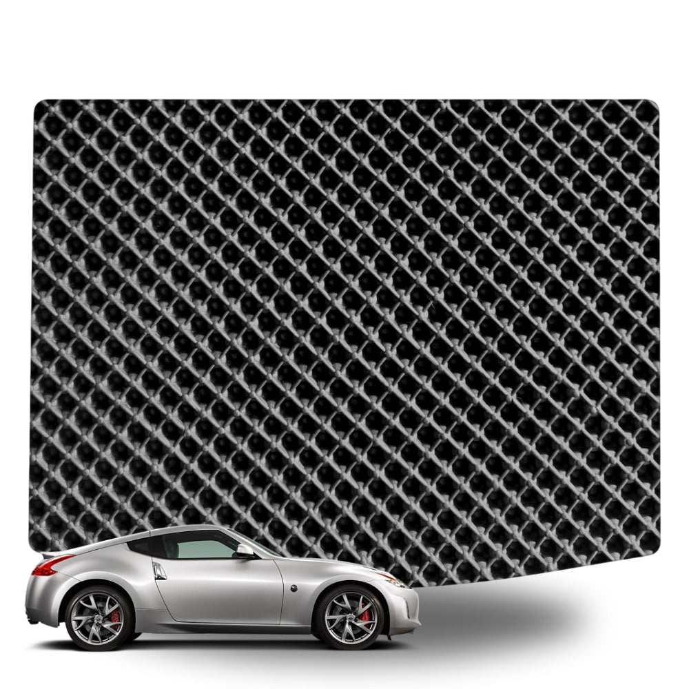 6D Diamond Car Boot Mat for Nissan 370Z Auto 2009-2021-Cargo Mat-Black-Outback GT