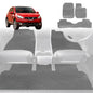 6D Diamond Car Floor Mats for Nissan Dualis 2007-2014-Full Set-Grey-Outback GT