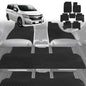 6D Diamond Car Floor Mats for Nissan Elgrand 2002-2010-Ultimate Set-Black-Outback GT