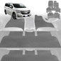 6D Diamond Car Floor Mats for Nissan Elgrand 2002-2010-Ultimate Set-Grey-Outback GT