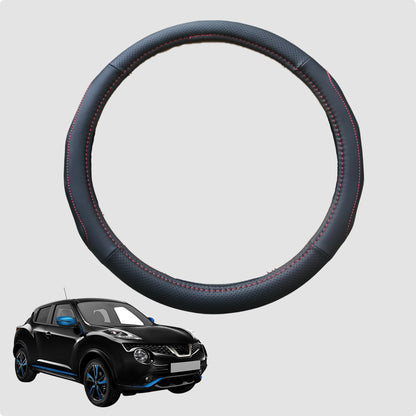 Steering Wheel Cover for Nissan JUKE 2013-2019 38CM Leather | Circle