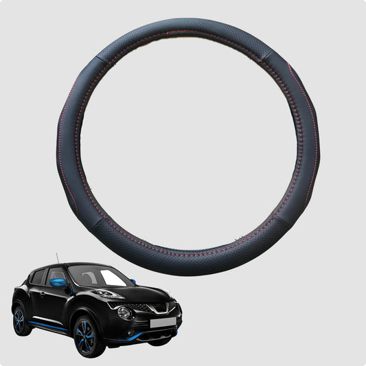 Steering Wheel Cover for Nissan JUKE 2013-2019 38CM Leather | Circle
