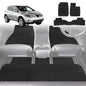 6D Diamond Car Floor Mats for Nissan Murano 2009-2015-Full Set-Black-Outback GT