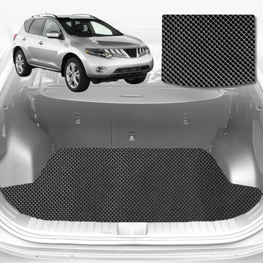 6D Diamond Car Boot Mat for Nissan Murano Z512009-2015-Cargo Mat-Black-Outback GT