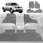 6D Diamond Car Floor Mats for Nissan Navara Dual Cab 2005-2014-Full Set-Grey-Outback GT