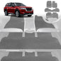 6D Diamond Car Floor Mats for Nissan Pathfinder 2013-2021-Ultimate Set-Grey-Outback GT