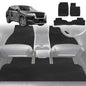 6D Diamond Car Floor Mats for Nissan Pathfinder 8 seater (R53)2022-Current-Ultimate Set-Black-Outback GT