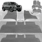 6D Diamond Car Floor Mats for Nissan Patrol Y62 2013-Current-Ultimate Set-Grey-Outback GT