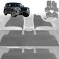 6D Diamond Car Floor Mats for Nissan Patrol Y62 (Y62)2013-Current-Ultimate Set-Grey-Outback GT