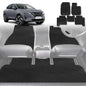 6D Diamond Car Floor Mats for Nissan QASHQAI 2022-Current-Full Set-Black-Outback GT