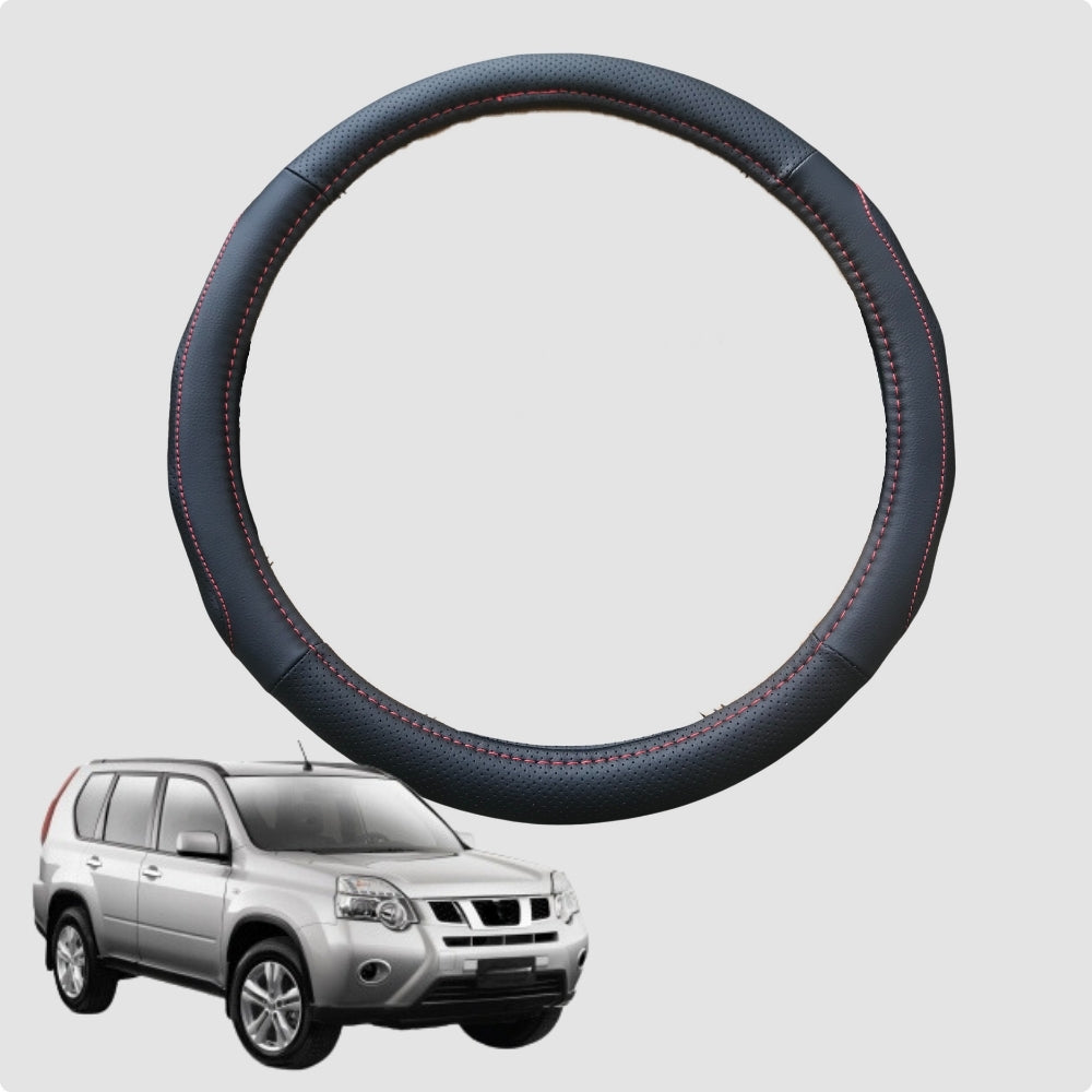 Steering Wheel Cover for Nissan X-TRAIL 2007-2014 38CM Leather | Circle