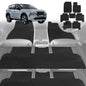 6D Diamond Car Floor Mats for Nissan X-TRAIL 2014-2022-Ultimate Set-Black-Outback GT