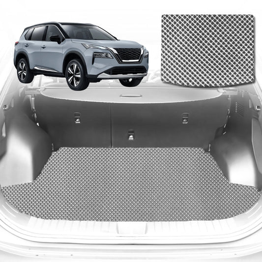 6D Diamond Car Boot Mat for All-new Nissan X-TRAIL (T33) 2022-Current-Cargo Mat-Grey-Outback GT
