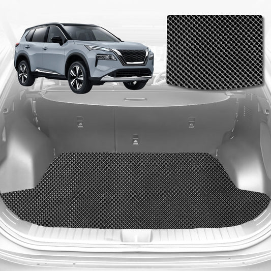 6D Diamond Car Boot Mat for All-new Nissan X-TRAIL (T33) 2022-Current-Cargo Mat-Black-Outback GT