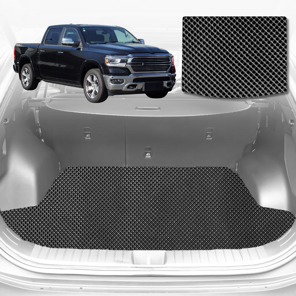6D Diamond Car Boot Mat for RAM 1500 Express (DT)2019-Current-Cargo Mat-Black-Outback GT