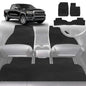 6D Diamond Car Floor Mats for RAM 1500 Laramie 2019-Current-Full Set-Black-Outback GT