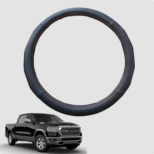 Steering Wheel Cover for RAM 1500 Laramie 2019-Current 38CM Leather | Circle