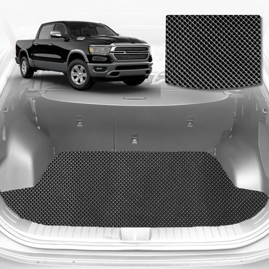 6D Diamond Car Boot Mat for RAM 1500 Laramie (DT)2019-Current-Cargo Mat-Black-Outback GT