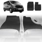 6D Diamond Car Floor Mats for Renault Trafic 2014-Current-Front Set-Black-Outback GT