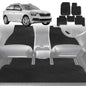 6D Diamond Car Floor Mats for Skoda Kamiq 2019-Current-Full Set-Black-Outback GT