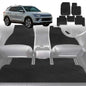 6D Diamond Car Floor Mats for SsangYong Korando 2019-Current-Full Set-Black-Outback GT