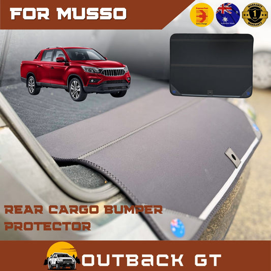 Rear Cargo Boot Bumper Protector for SsangYong Musso 2018-Current 72.5x55.5cm