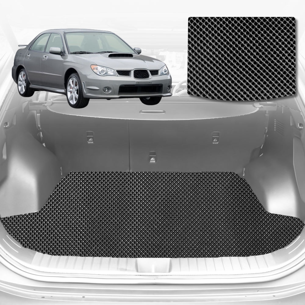 6D Diamond Car Boot Mat for Subaru Impreza 2000-2007-Cargo Mat-Black-Outback GT