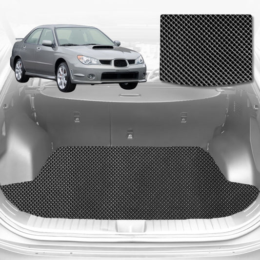 6D Diamond Car Boot Mat for Subaru Impreza 2000-2007-Cargo Mat-Black-Outback GT