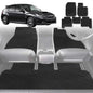 6D Diamond Car Floor Mats for Subaru Impreza 2007-2011-Full Set-Black-Outback GT