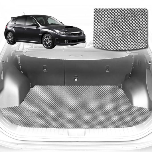 6D Diamond Car Boot Mat for Subaru Impreza G32007-2011-Hatch-Cargo Mat-Grey-Outback GT