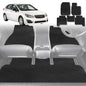 6D Diamond Car Floor Mats for Subaru Impreza 2011-2016-Full Set-Black-Outback GT