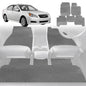 6D Diamond Car Floor Mats for Subaru Liberty 2009-2014-Full Set-Grey-Outback GT