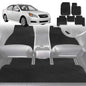 6D Diamond Car Floor Mats for Subaru Liberty 2009-2014-Full Set-Black-Outback GT