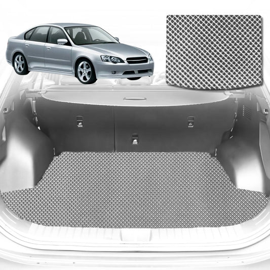 6D Diamond Car Boot Mat for Subaru Liberty 6GEN2015-2020-Sedan-Cargo Mat-Grey-Outback GT