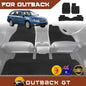 6D Diamond Car Floor Mats for Subaru Outback 2003-2009 Full Set | Heavy Duty Carpet Liner