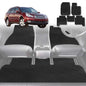6D Diamond Car Floor Mats for Subaru Outback 2009-2014-Full Set-Black-Outback GT