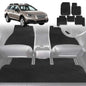 6D Diamond Car Floor Mats for Subaru Outback 2015-2021-Full Set-Black-Outback GT