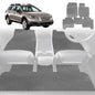 6D Diamond Car Floor Mats for Subaru Outback 2015-2021-Full Set-Grey-Outback GT