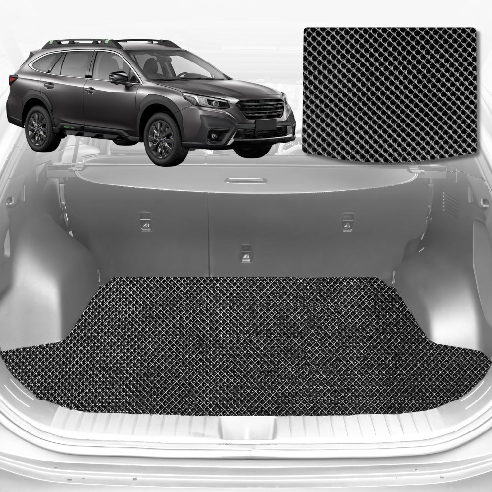 6D Diamond Car Boot Mat for Subaru Outback 2021-Current-Cargo Mat-Black-Outback GT