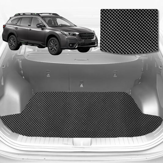 6D Diamond Car Boot Mat for Subaru Outback 2021-Current-Cargo Mat-Black-Outback GT