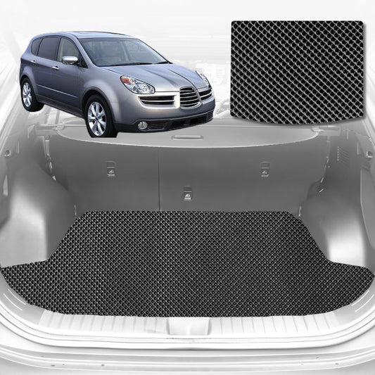 6D Diamond Car Boot Mat for Subaru Tribeca (B9)2005-2014-Cargo Mat-Black-Outback GT
