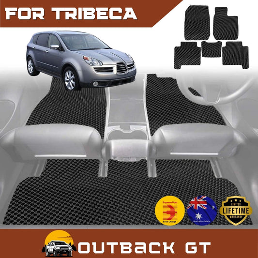 6D Diamond Car Floor Mats for Subaru Tribeca (B9)2005-2014 Full Set | Heavy Duty Carpet Liner