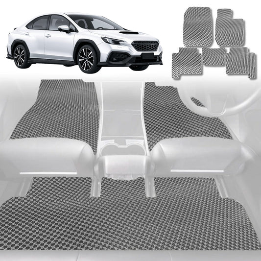 6D Diamond Car Floor Mats for Subaru WRX 2022-Current-Full Set-Grey-Outback GT
